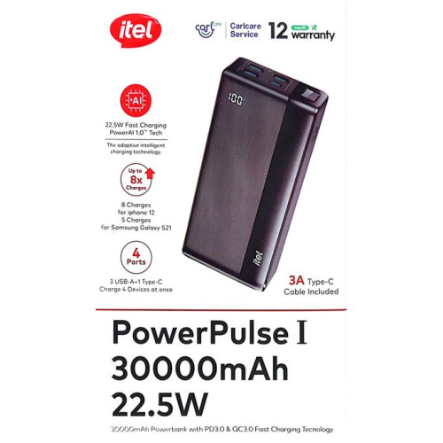 Itel 30,000mAh Power Bank
